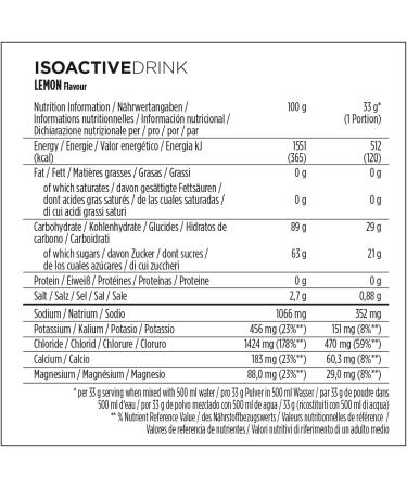 Powerbar Isoactive Lemon 1320g - Isotonic Sports Drink - 5 Electrolytes + C2MAX Lemon 1.32 kg (Pack of 1) - Buy Online on GoSupps.com