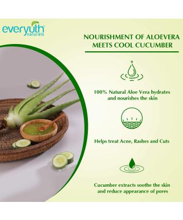 Everyuth Naturals Nourishing Aloe Vera & Cucumber Gel 100 g (Pack of 2) - Buy Online on GoSupps.com
