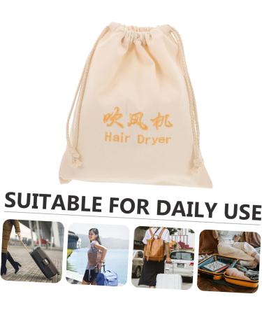 Beavorty Hair Dryer Bag Blow Dryer Hair Dryer Attachments Storage Drawstring Travel Cosmetic Bag Linen - Buy Online on GoSupps.com
