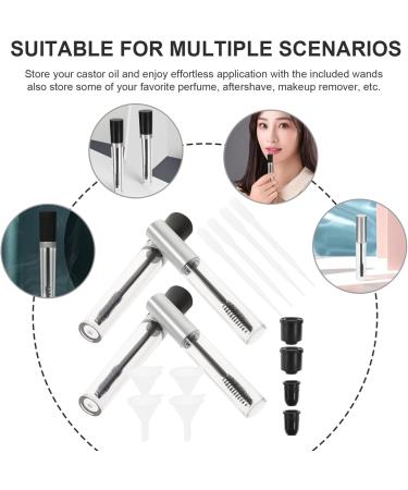 VINTORKY 2pcs Empty Eyeliner Vials Mascara Tubes with Wands Empty Clear Mascara Tubes Empty Lip Gloss Tube - Buy Online on GoSupps.com