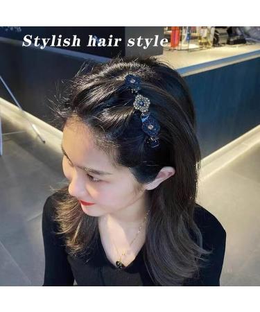 Braided Hair Clips Sparkling Crystal Stone Braided Hair Clips Braided Hair Clips for Women Crystal Stone Braided Hair Clips Make You More Dazzling (K) - Buy Online on GoSupps.com