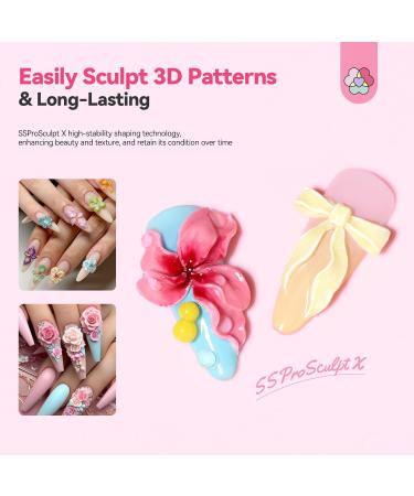  Saviland SAVILAND 3D Sculpture Nail Gel 12 Colors Non Sticky Solid Sticky Multifunctional Nail Art Sculpture for Home Nail Sculpting and Modelling - Buy Online on GoSupps.com