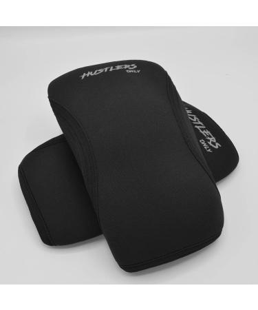Hustlers Only Elbow Sleeves Weightlifting 5mm Neoprene Compression Elbow Support Sleeves for Gym Training Bench & Tendonitis Fitness and Workout. (Black L) L Black - Buy Online on GoSupps.com