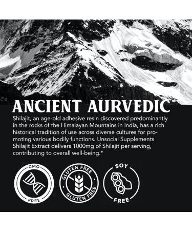 Pure Shilajit Capsules for Men 1000mg per Serving with 50% Fulvic Acid & 85+ Trace Minerals | Energy Strength Focus & Vitality Support | Vegan Gluten-Free Non-GMO 90 Capsules - Buy Online on GoSupps.com