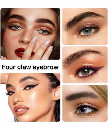 Eyebrow Pencil With 4 Fork Tip 4 Fork Tip 3D Microblading Magic Eyebrow Pencil Waterproof Magic Microblading Eyebrow Pencil Eye Brown Makeup Long Lasting Eyebrow Pencil Stay On All Day(Gray) - Buy Online on GoSupps.com