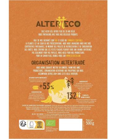 ALTER ECO - Muscovado Sugar Powder - Organic and Fair Trade Complete Sugar - Origin Philippines - 500g - Buy Online on GoSupps.com