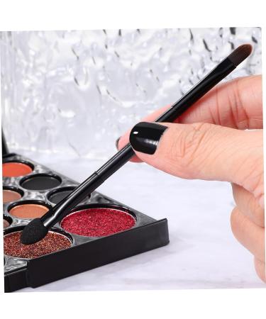 Baluue 80 Pcs Double Eye Shadow Makeup Womens Makeup Eye Shadow Brush Applicator Face Sponge Black Nylon - Buy Online on GoSupps.com