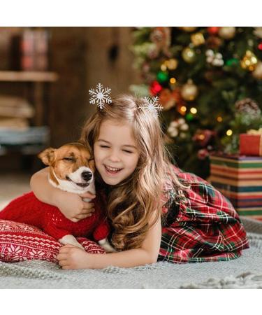 RmKbe Snowflake Headbands Metal Christmas Headband Glitter Snowflake Head Bopper Snowflake Hair Accessories for Christmas Holiday Party - Buy Online on GoSupps.com