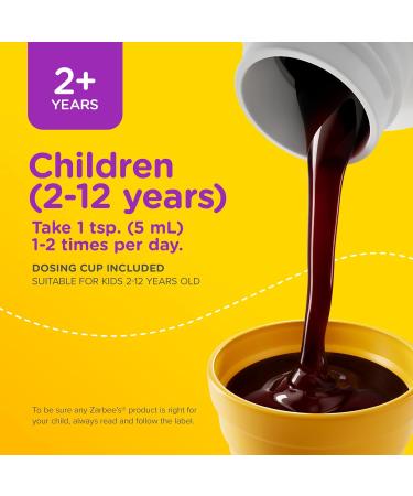 Zarbee's Children s Immunity Syrup Zinc Honey Elderberry Vitamin D Immune System + Antioxidants 118 mL - Buy Online on GoSupps.com