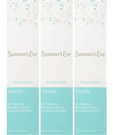 Summer's Eve Fresh Scent Douche - PH Balanced Feminine Wash (Pack of 3 x 4.5oz) - Naturally Inspired & Gynecologist Tested - Buy Online on GoSupps.com