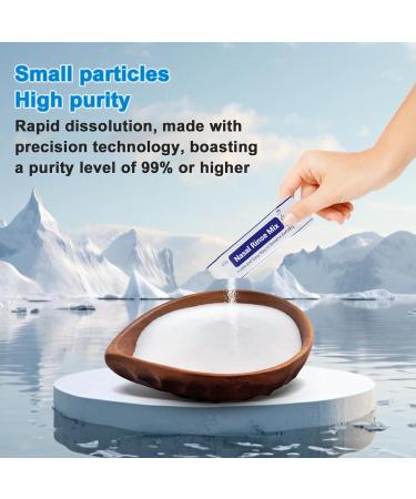 mamidomo 4.5g 60 Nasal Rinse Packets Neti Pot Salt Packets Individually Wrapped Packets for Saline Packets Nasal Rinse Salt Packets Allergy Relief Saline Solution for Neti Pots Sinus Relief - Buy Online on GoSupps.com