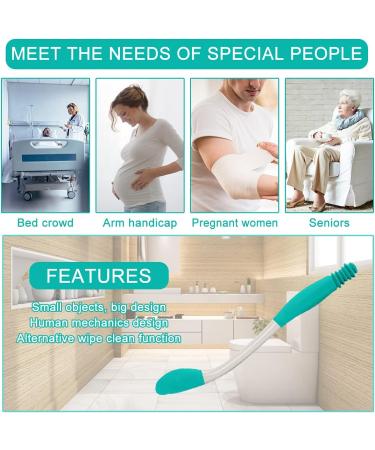 Buy Miyobing Toilet Aid - Long Reach Wiping Aid for Seniors | Comfortable Toilet Paper Aid for Bottom Wiping - International Shipping Available - Buy Online on GoSupps.com