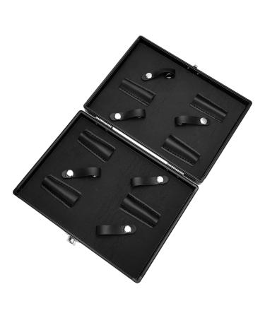 Bo te de rangement en cuir synth tique pour ciseaux et cheveux - Fournitures de salon - Bo te de rangement en cuir synth tique