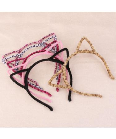 Frcolor Cat Ear Headband - 6 Random Colors for Parties & Daily Wear | Cute Hair Accessories - Buy Online on GoSupps.com