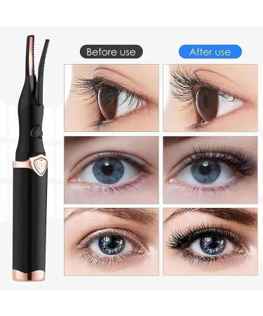 Heated Eyelash Curler Wand | Rapid Heated Eyelash Curlers | Electric Eyelash Curler with Temperature Control Function for Natural Curling Eye Lashes Quick Natural Curling - Buy Online on GoSupps.com