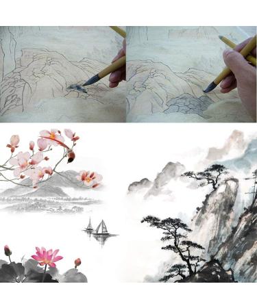 10pcs Large Chinese & Japanese Brush Calligraphy Set for Writing, Painting & Sumi Brushes - Buy Online on GoSupps.com