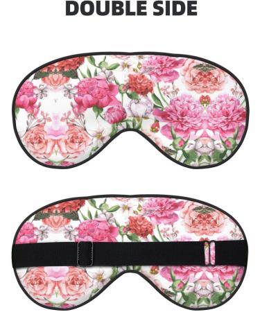 Buy Garden Peony Soft Sleep Eye Mask - Breathable Eye Patch for Travel & Relaxation | Best Comfort for Women - Buy Online on GoSupps.com