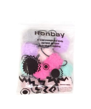 Honbay 12PCS Korean Cute Pom Pom Ball Elastic Hair Ties - Seamless Hair Ropes Ponytail Holders - Buy Online on GoSupps.com