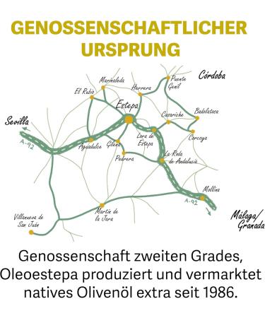  ESTEPA VIRGEN Estepa Virgen - Premium extra virgin olive oil 500ml - DOP Steppe - Cold extraction - Selection of regional varieties - Intense fruit - Sustainable production - For gourmet dishes - Buy Online on GoSupps.com