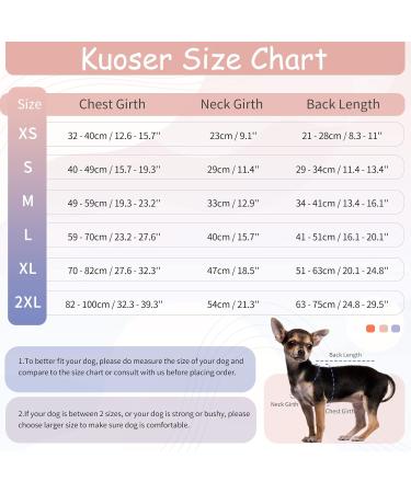 Kuoser Dog Recovery Suit - Breathable Post-Op Body for Male & Female Dogs Anti-Wound Support E-Collar Alternative in Orange & Blue - Buy Online on GoSupps.com