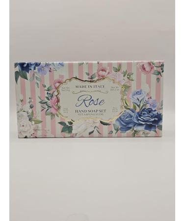 LA FLORENTINA Rose Hand Soap Set Made in Italy 5.3 Oz Bars 3-Pack - Buy Online on GoSupps.com