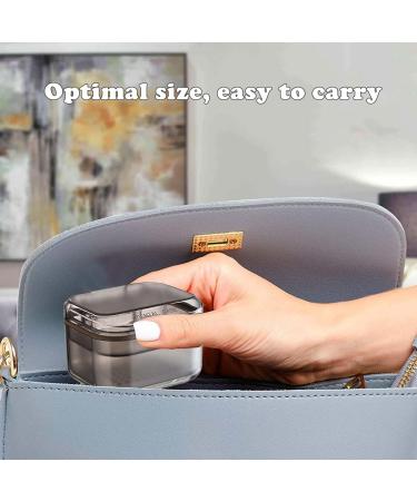 Retainer Case Orthodontic Denture Box False Teeth Container for Soaking Dentures Clearly Visible Denture Case Multifunctional Mouth Guard Case (Black) - Buy Online on GoSupps.com