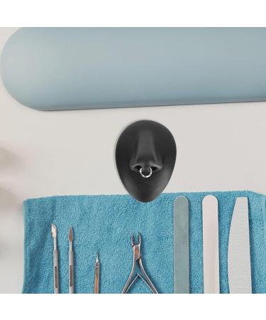 Fomiyes Jewelry Stand - Flexible Silicone Nose Artifice for Beauty & Acupuncture Practice | 8x5.5cm Black - Buy Online on GoSupps.com