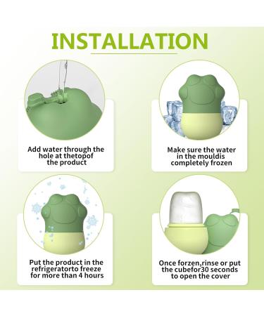 Cat Paw Black Ice Scooter - Reusable Silicone Ice Cream Face Massage Device for Pore Reduction & Skin Brightening - Buy Online on GoSupps.com