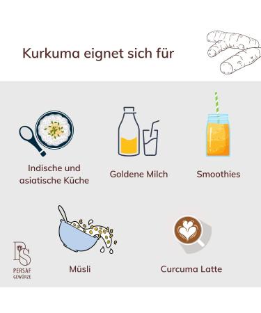 Buy 1kg Organic Turmeric Powder from Madagascar | Free Vanilla Bean & Saffron | High Turmeric Content | De- ko-006 Certified | Fair Trade | 4 Pack - Buy Online on GoSupps.com