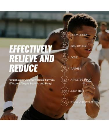 CHARMPOO Natural Antifungal Body Wash: Tea Tree & Aloe Vera Formula for Itchy Sweaty Skin Fights Athlete s Foot Jock Itch Ringworm Sensitive Skin Safe (16.3 FL OZ) - Buy Online on GoSupps.com