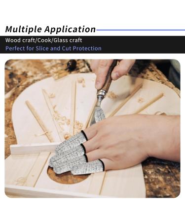 Finger Covers 40 Pcs Anti-Cut Protection for Finger Tips - Reusable Fingertip Protector for Kitchen Work and Sculpture Supplies (Gray) - Buy Online on GoSupps.com