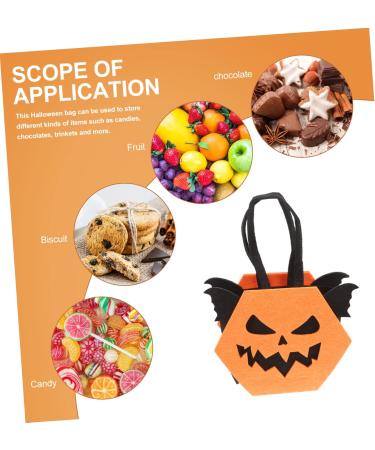 Cabilock Halloween Candy Bag Candy Bags Halloween Candy Holder Small Halloween Treat Bags Child Filler Bulk 22.5X15.5X7CM Orange - Buy Online on GoSupps.com