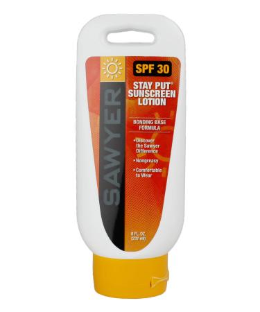 Sawyer Products SPF 30 Stay-Put Sunscreen Lotion Tottle  8-oz Dispensing Jug