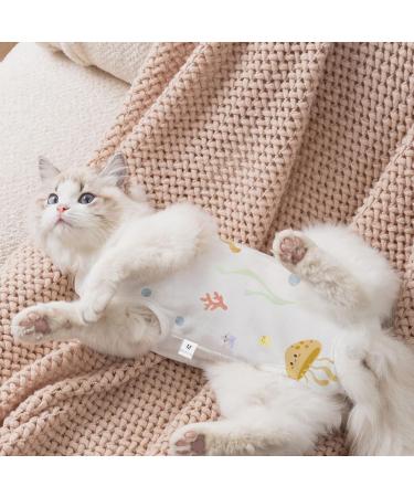 Clrybo Katzenbody - Professional Recovery Suit for Cats & Dogs | Anti-Trim Post-Op Clothing for Belly Wounds & Skin Diseases | Ocean M - Buy Online on GoSupps.com