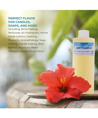 Onisavings Baby Powder Fragrance Oil - Gentle & Non-Toxic 4 Oz - Exotic Scent for Sensitive Skin - Long-lasting & Naturally Absorbent - Buy Online on GoSupps.com