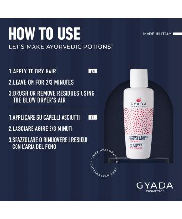 GYADA COSMETICS Dry shampoo for red hair soothing and invigorating gives volume and freshness for red hair with hibiscus extract Aloe Vera vitamin B5 and rice starch 50 g - Buy Online on GoSupps.com