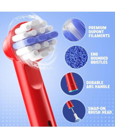 THISONG Kids Toothbrush Replacement Heads - Pack of 12 | Compatible with Oral-B Electric Toothbrush | Professional Precision Cleaning for Effective Oral Care - Buy Online on GoSupps.com