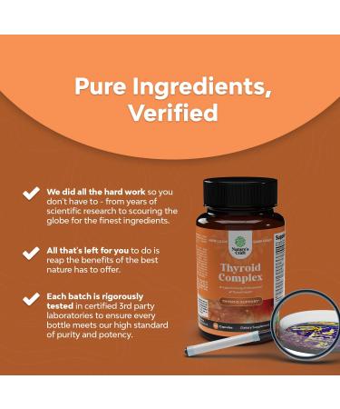 Pure Thyroid Support Supplement with Iodine - Boost Energy, Mood, and Weight Loss - Natural Thyroid Vitamins for Women - Buy Online on GoSupps.com