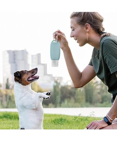 Dog Feeding Tube Silicone Travel Bottle For Toiletries Leak Proof Refillable Squeezable Containers Food Tube For Dog Fillable Tubes For Dogs With Carabiner 90 Ml Water Hose For Pets Green - Buy Online on GoSupps.com