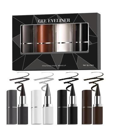 Doublage pour les yeux l' preuve des taches crayon doublure il mate | Doublage d' il mate durable - 4 couleurs des filles portables cosm tiques maquillage facile appliquer pour la vie