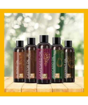 Pure Carrier Oils for Essential Oils - DIY Skin Care Set for Body, Face, Hair & Nail Care - Anti-Aging Moisturizers & Beauty Products - Buy Online on GoSupps.com