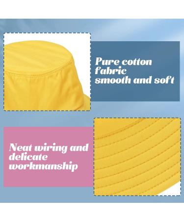Geyoga 8 Pack Cotton Bucket Hat for Kids, Teens, and Adults - Foldable Fishing Hat in Bright Colors - Buy Online on GoSupps.com