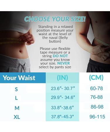 Magnetic Back Support Belt with 20 Tourmaline Magnets - Pain Relief & Self-Warming Lumbar Support for Lower Back - SC M Black - Buy Online on GoSupps.com