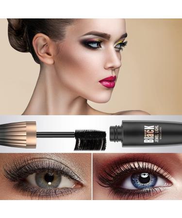 Mascara Black 4D Silk Fiber Lash Mascara 5x Volume and Length Liquid Mascara with Fiber Extensions Best Mascara for thickening and Waterproof Smudge-proof Full and Soft Mascara Suitable mascara for women. - Buy Online on GoSupps.com