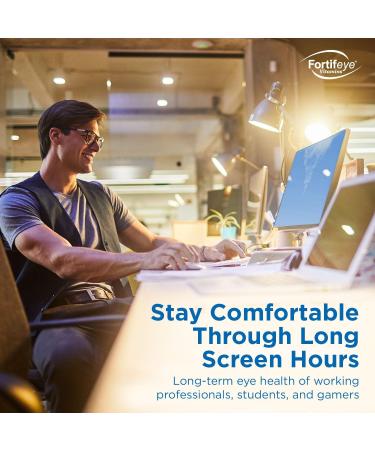 Fortifeye Focus Eye Care Supplement 30 Softgel Capsules - Triple Carotenoid Including Astaxanthin Lutein and Zeaxanthin Supplements Eye Vitamins Supports Eyes Fatigue and Blue Light Protection - Buy Online on GoSupps.com