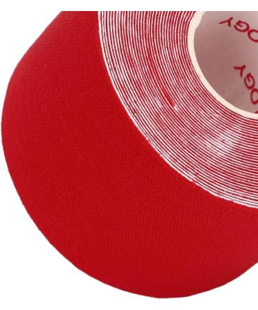 Athletic Kinesiology Tape Cuttable Breathable Sport Recovery Tape 5cm Width for Fitness (Red) - Buy Online on GoSupps.com