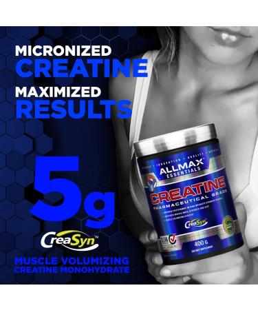 ALLMAX Nutrition - Creatine Powder - 100% Pure Micronized Creatine Monohydrate - Pharmaceutical Grade Creatine - 100 Gram - Buy Online on GoSupps.com