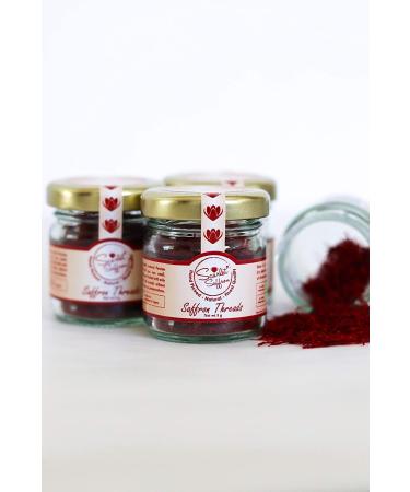 Scarlet Saffron Natural Red Saffron Threads (5g/.18oz) - Authentic Cooking Ingredient for Soups, Curry, Paella, Risotto & Beverages - Buy Online on GoSupps.com