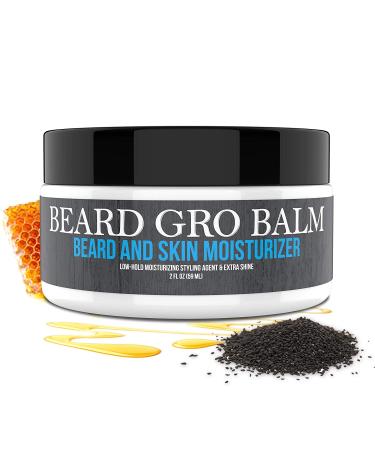 Uncle Jimmy Beard Gro Balm 2oz - Premium Beard Care Solution - Buy Online on GoSupps.com