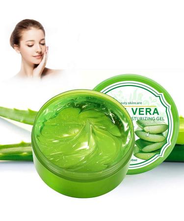 300G Organic Aloe Vera Gel, Moisturizer For Damaged Skin,Relieves Acne Scars And Redness,Dry Storage For And Sunburned Rough Skin